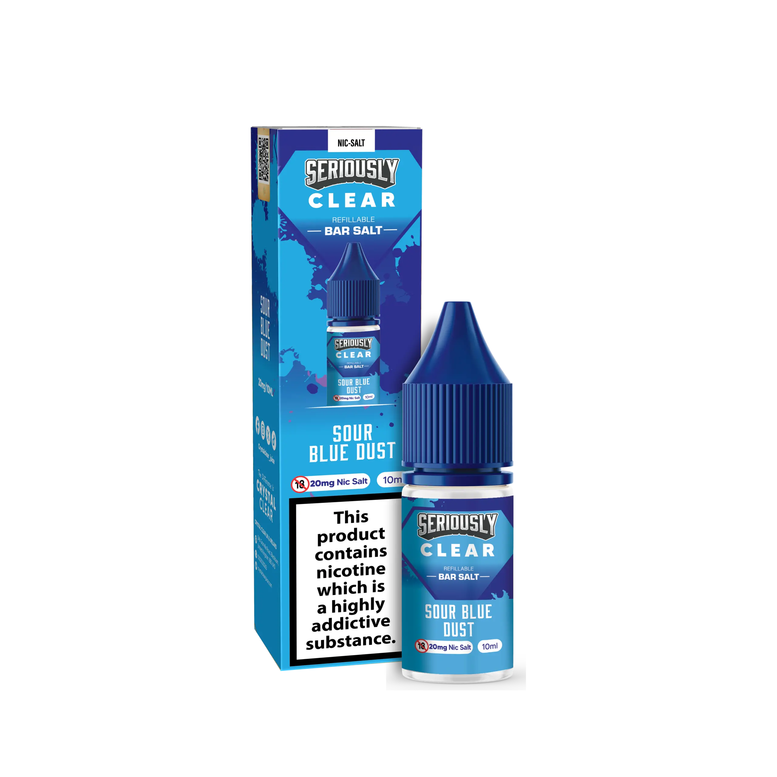 Seriously Clear Sour Blue Dust Nic Salt