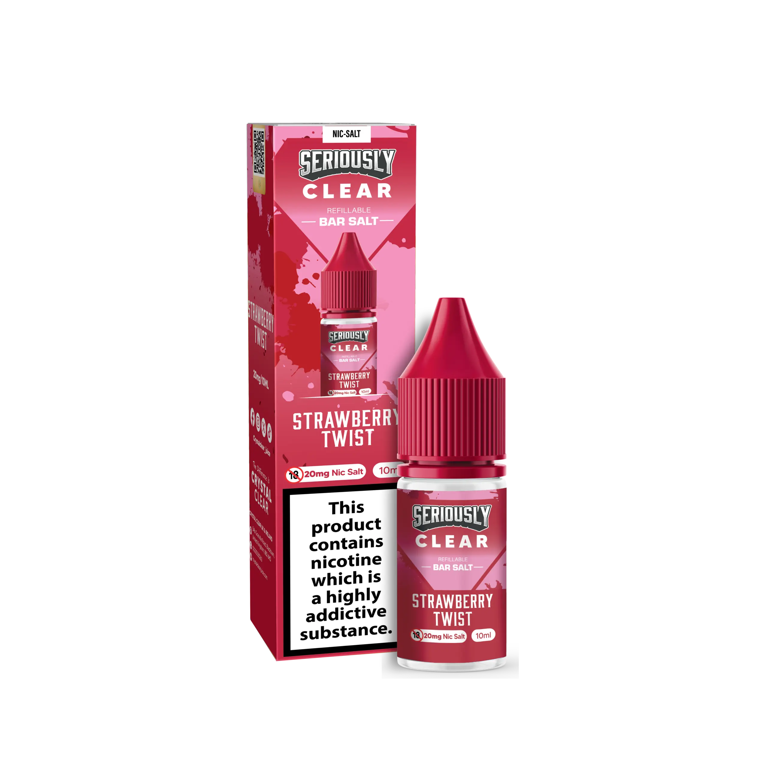 Seriously Clear Strawberry Twist Nic Salt
