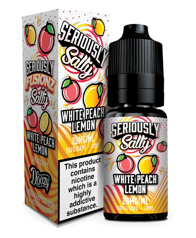 White Peach Lemon Seriously Fusionz Nic salts