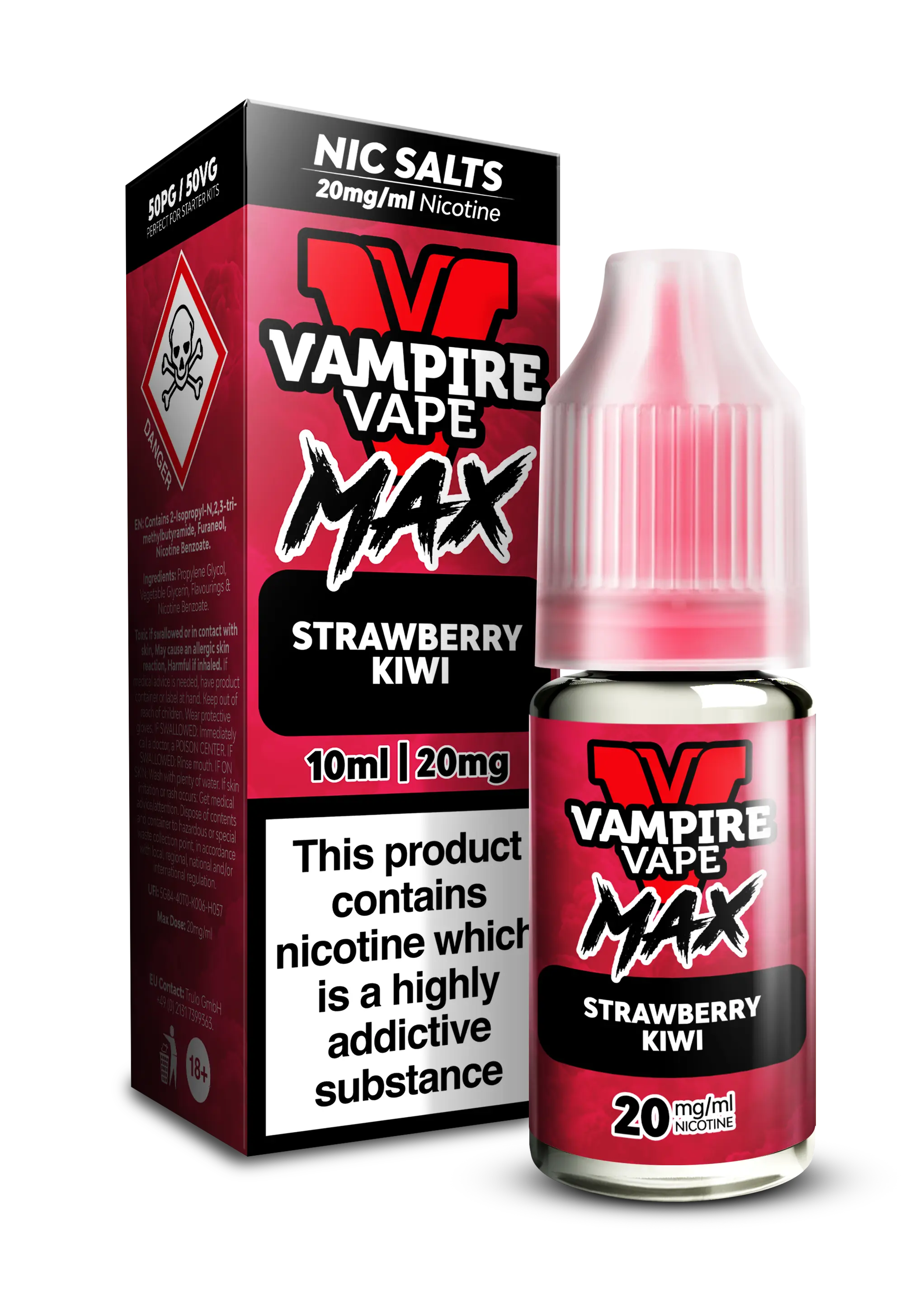 Strawberry Kiwi By Vampire Vape Max  Nic Salt