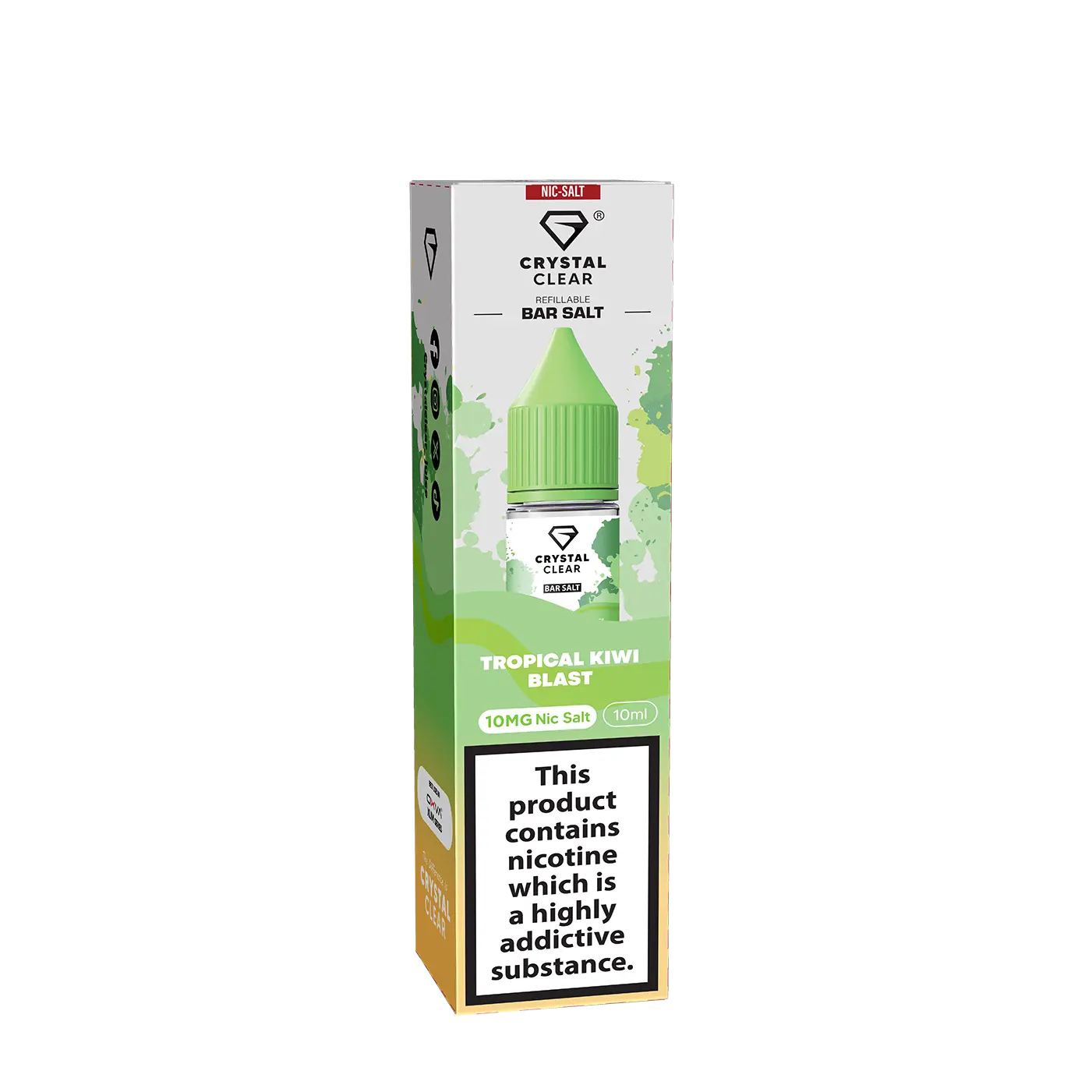 Tropical Kiwi Blast Crystal Clear - Bar Nic Salts