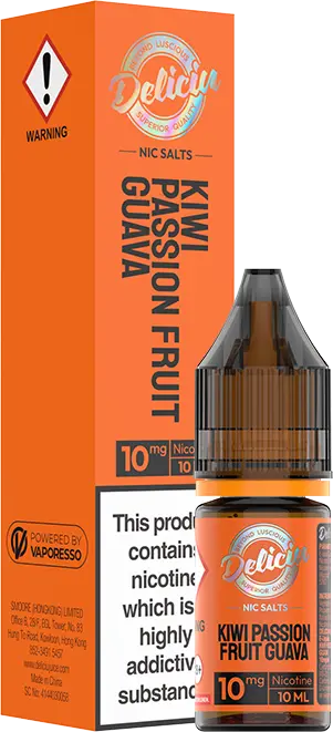Kiwi Passion Fruit Guava Vaporesso's Deliciu Nic Salts