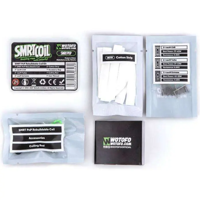 Wotofo SMRT PnP Meshed-Cotton Set - Image 3